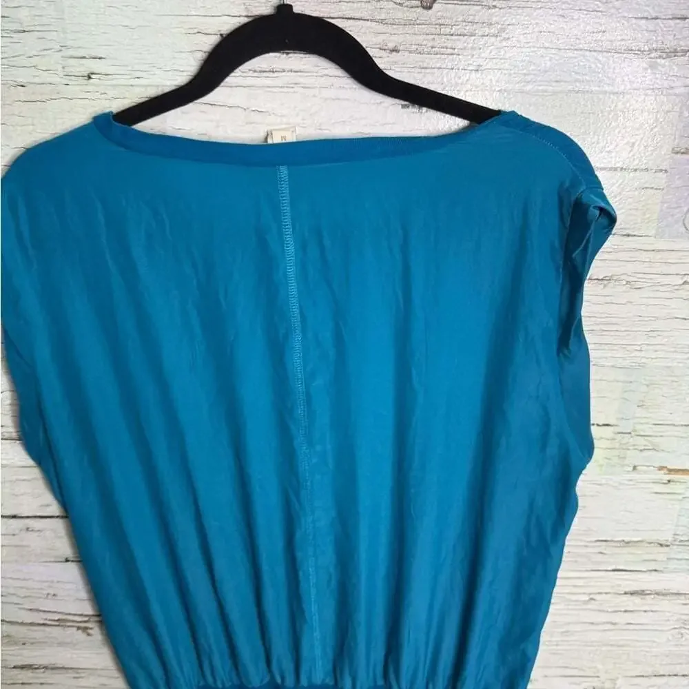 J. Crew Teal Mini Dress blue size medium